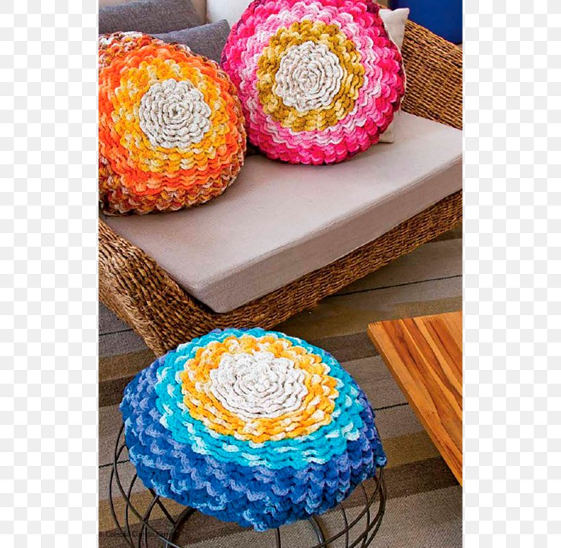 Crochet Throw Pillows Textile Cushion Knitting, PNG, 800x800px, Crochet, Bonnet, Cotton, Cushion, Home Download Free