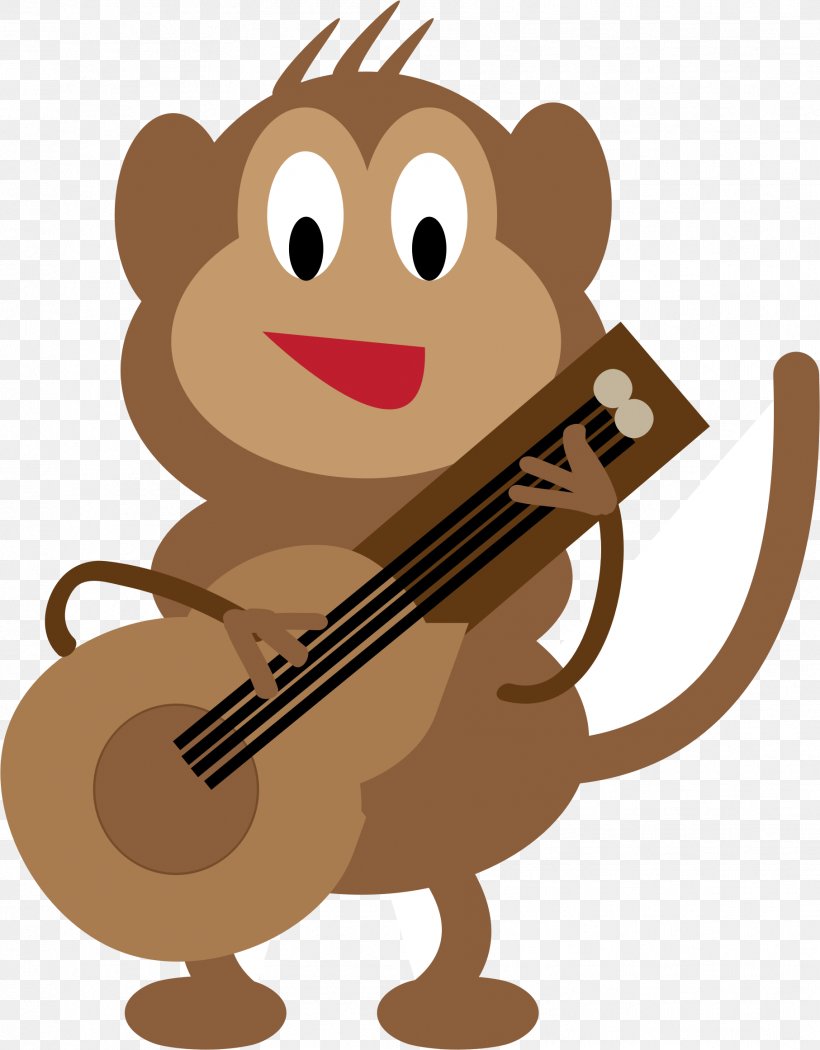 Guitarist Guitar Picks Monkey Cartoon, PNG, 1813x2323px, Watercolor, Cartoon, Flower, Frame, Heart Download Free