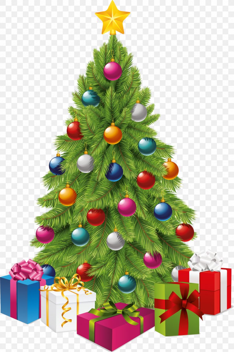Santa Claus Christmas Tree Gift Clip Art, PNG, 2457x3688px, Santa Claus, Christmas, Christmas Decoration, Christmas Ornament, Christmas Tree Download Free