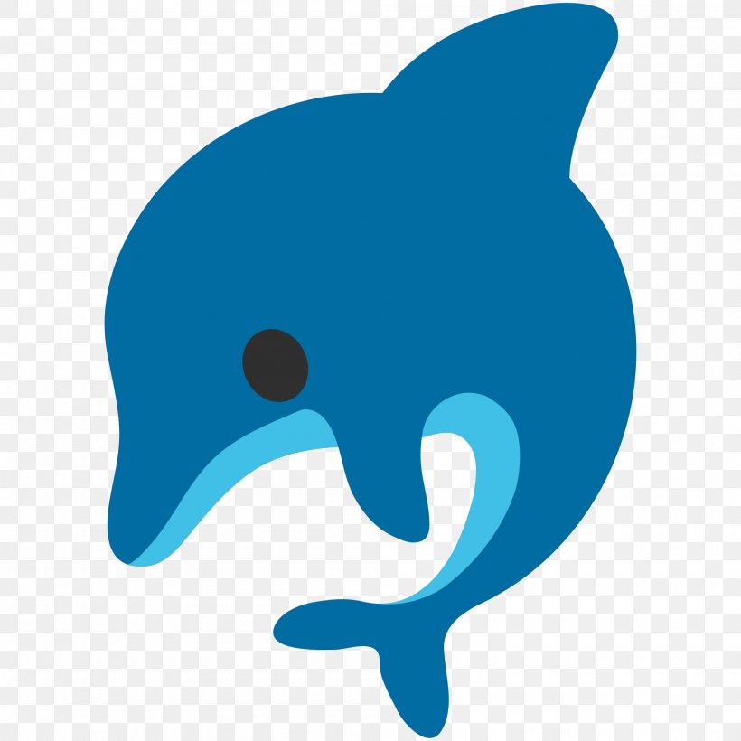 Emoji Dolphin Text Messaging Noto Fonts Sticker, PNG, 2000x2000px, Emoji, Android, Android 71, Beak, Blue Download Free