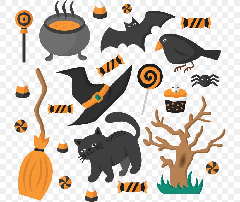 Halloween, PNG, 722x688px, Halloween, Carnivoran, Cat, Cat Like Mammal, Chemical Element Download Free
