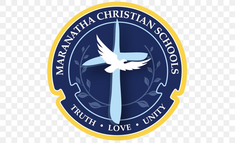 Maranatha Christian Schools Logo Heritage Christian School, PNG, 500x500px, Logo, Badge, Brand, Christian College, Christian School Download Free