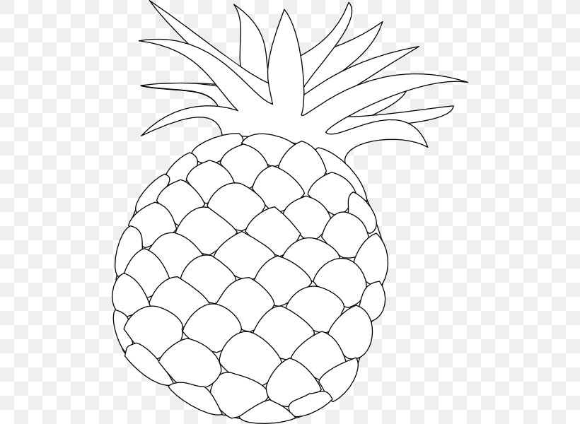 Pineapple Drawing Clip Art, PNG, 504x600px, Pineapple, Ananas, Area, Artwork, Black And White Download Free
