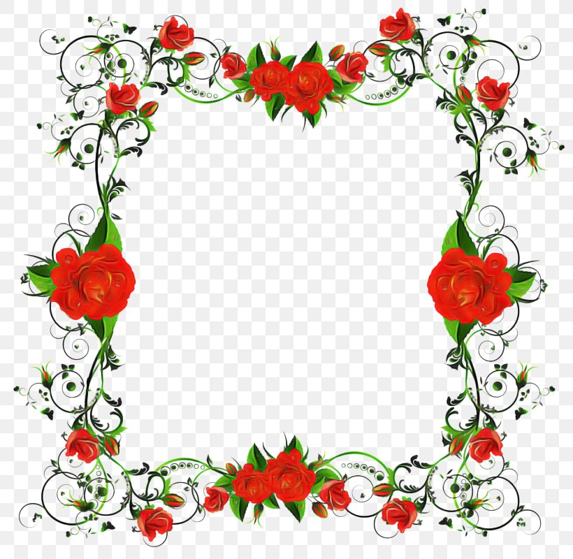 Red Rose Frame, PNG, 800x800px, Floral Design, Cut Flowers, Flower, Garden Roses, Heart Download Free