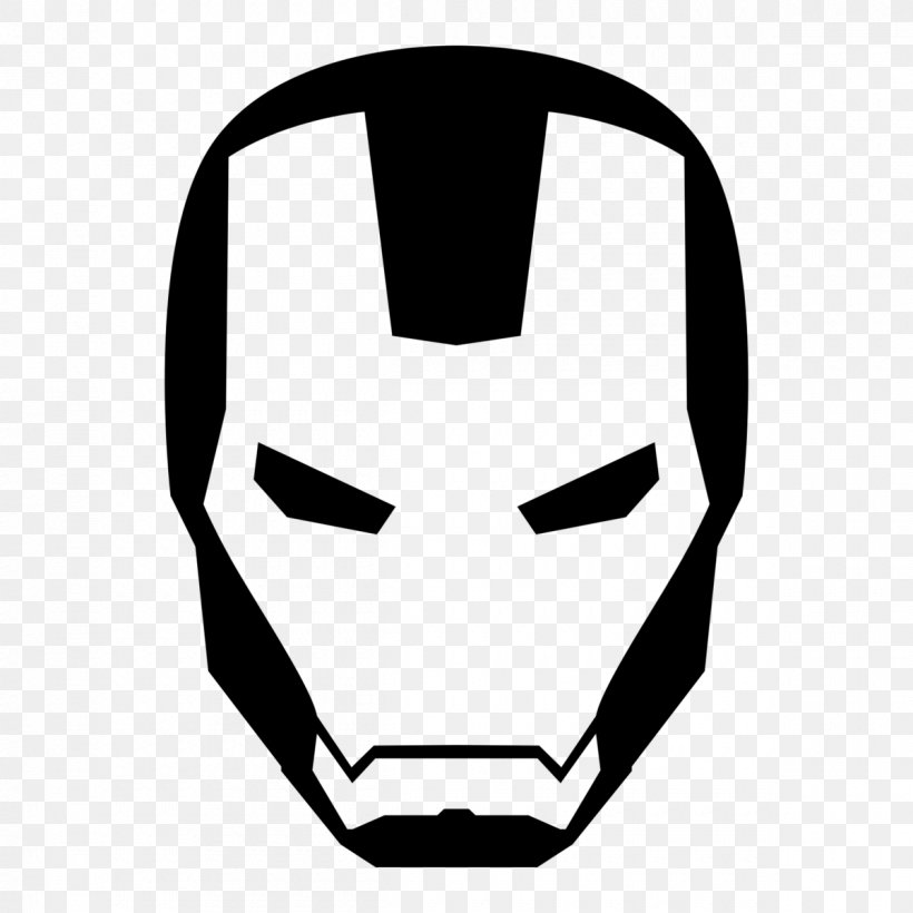 The Iron Man YouTube Clip Art, PNG, 1200x1200px, Iron Man, Black And White, Face, Fictional Character, Head Download Free