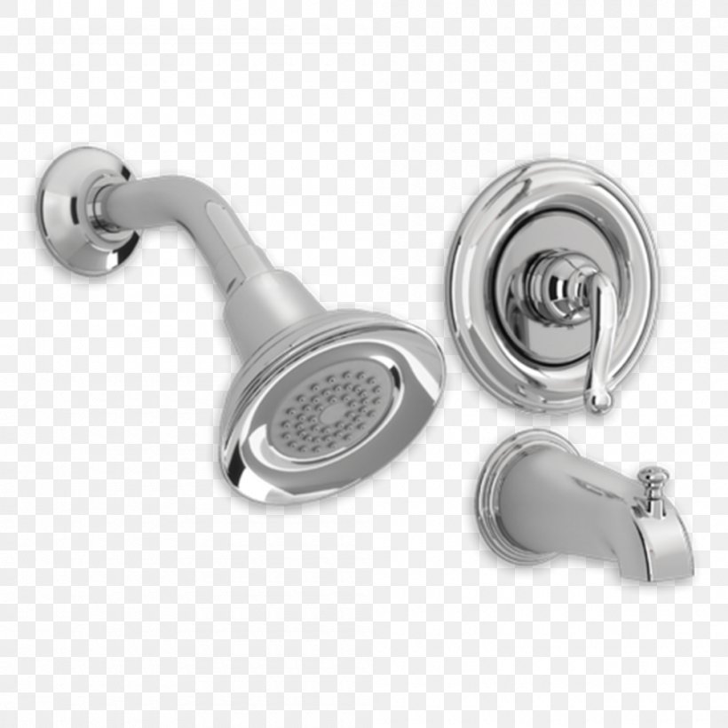 Shower Bathtub Pressure-balanced Valve Brushed Metal Tap, PNG, 1000x1000px, Shower, American Standard Brands, Bathroom, Bathtub, Bathtub Accessory Download Free