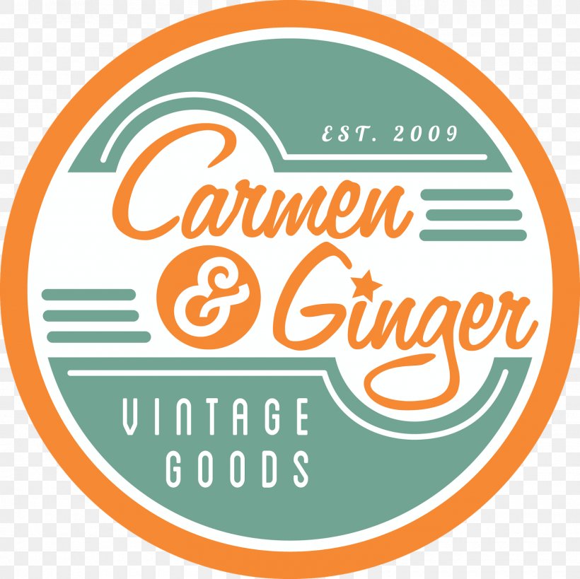 Carmen & Ginger Logo Vintage Clothing Estate Jewelry, PNG, 1600x1600px, Logo, Area, Brand, Clothing, Estate Jewelry Download Free