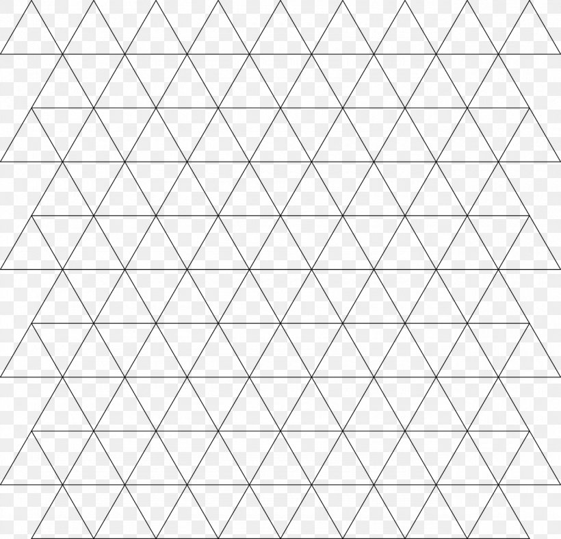 Line Tessellation Triangle Hexagon Pattern, PNG, 1280x1230px, Tessellation, Area, Black And White, Equiangular Polygon, Equilateral Triangle Download Free