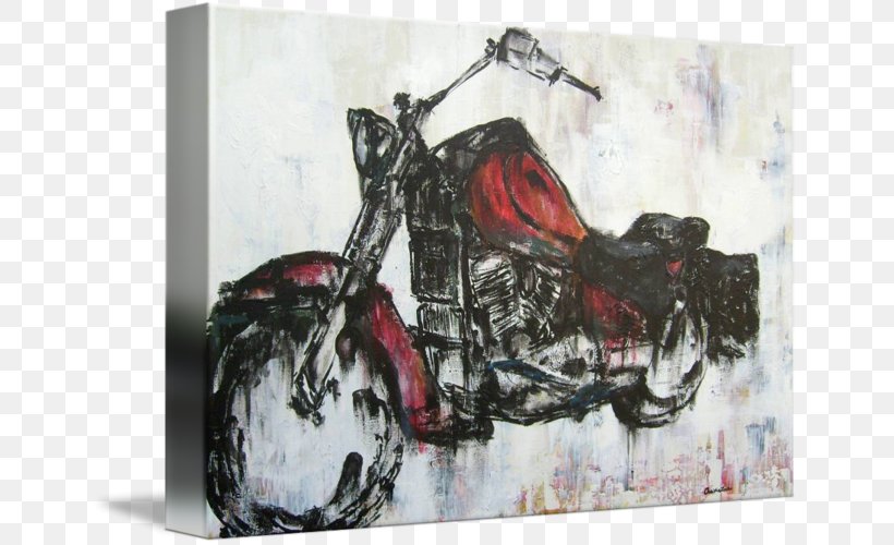 Painting Motorcycle Midday Ride Gallery Wrap Canvas, PNG, 650x500px, Painting, Art, Canvas, Christina Aguilera, Gallery Wrap Download Free