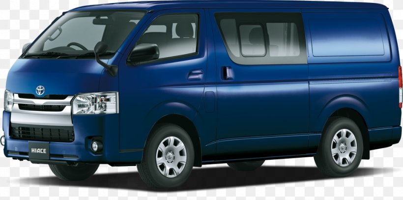 Compact Van Toyota HiAce Car Minivan, PNG, 960x477px, Compact Van, Automotive Exterior, Brand, Car, Car Rental Download Free