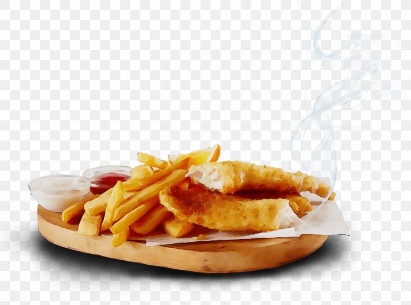 Fish And Chips, PNG, 1323x982px, Watercolor, Cuisine, Dish, Fast Food, Fish And Chips Download Free