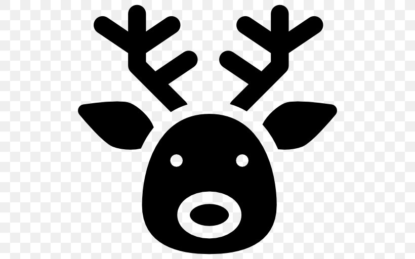 Reindeer Horn, PNG, 512x512px, Deer, Antler, Artwork, Black And White, Head Download Free