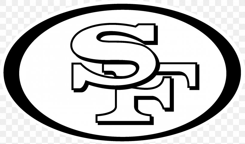 San Francisco 49ers NFL Decal Sticker, PNG, 2400x1419px, San Francisco 49ers, American Football, Area, Black And White, Bumper Sticker Download Free