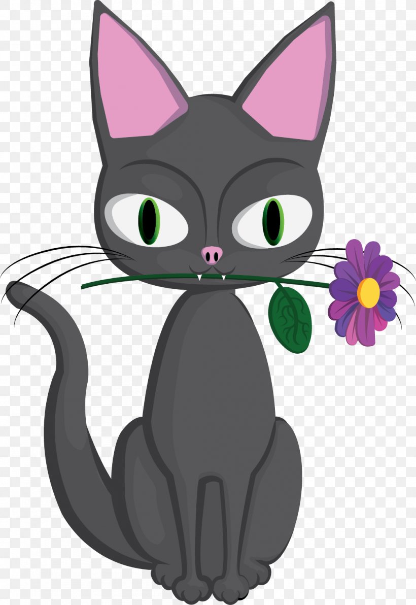 Korat Whiskers Kitten Tabby Cat Domestic Short-haired Cat, PNG, 1053x1531px, Korat, Black Cat, Carnivoran, Cartoon, Cat Download Free