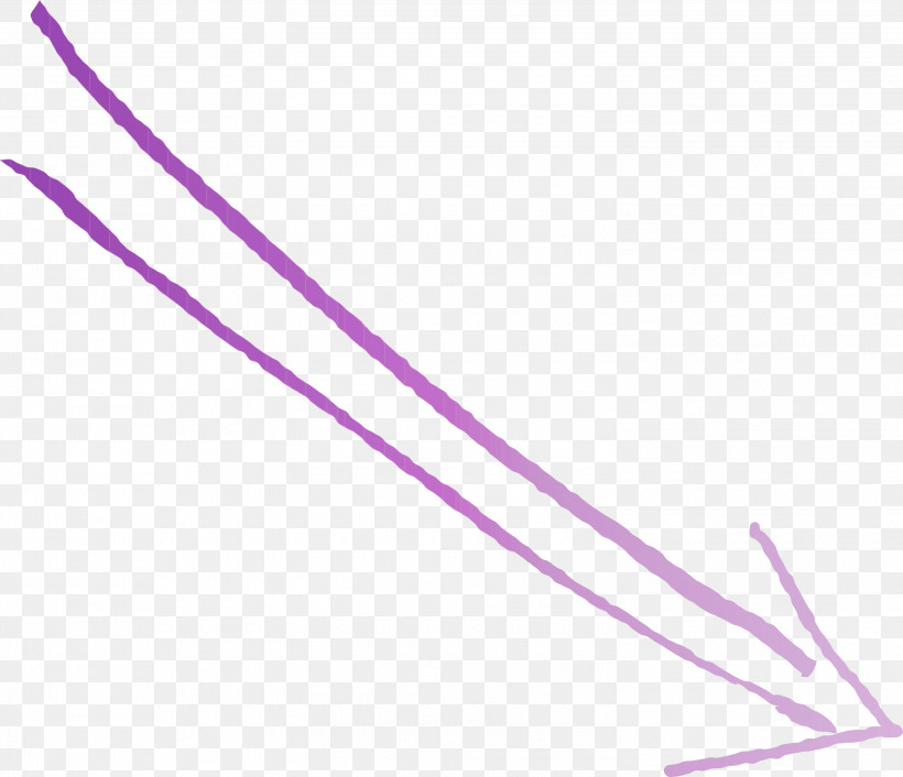 Violet Purple Line Pink Lilac, PNG, 3000x2584px, Hand Drawn Arrow, Lilac, Line, Magenta, Paint Download Free