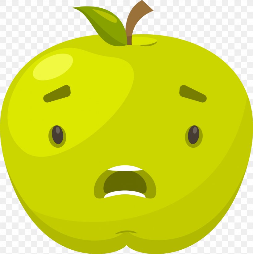 Apple Sticker Clip Art, PNG, 1904x1909px, Apple, Facial Expression, Fear, Food, Fruit Download Free