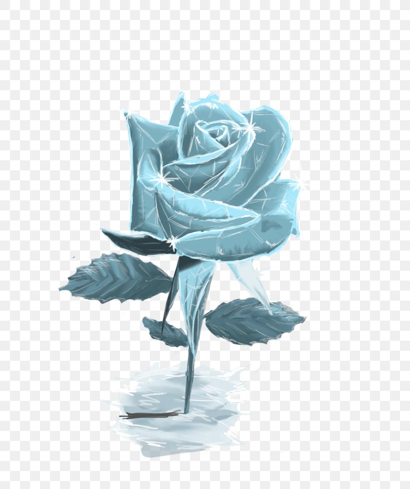 Flower Blue Rose Ice Drawing, PNG, 640x976px, Flower, Blue Rose, Drawing, Flowering Plant, Frost Flower Download Free