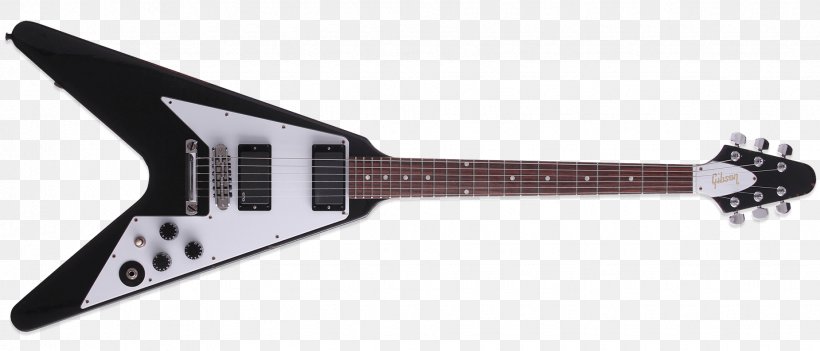 Gibson Flying V ESP Kirk Hammett Guitar Musical Instruments Gibson Les Paul Custom, PNG, 1850x794px, Watercolor, Cartoon, Flower, Frame, Heart Download Free