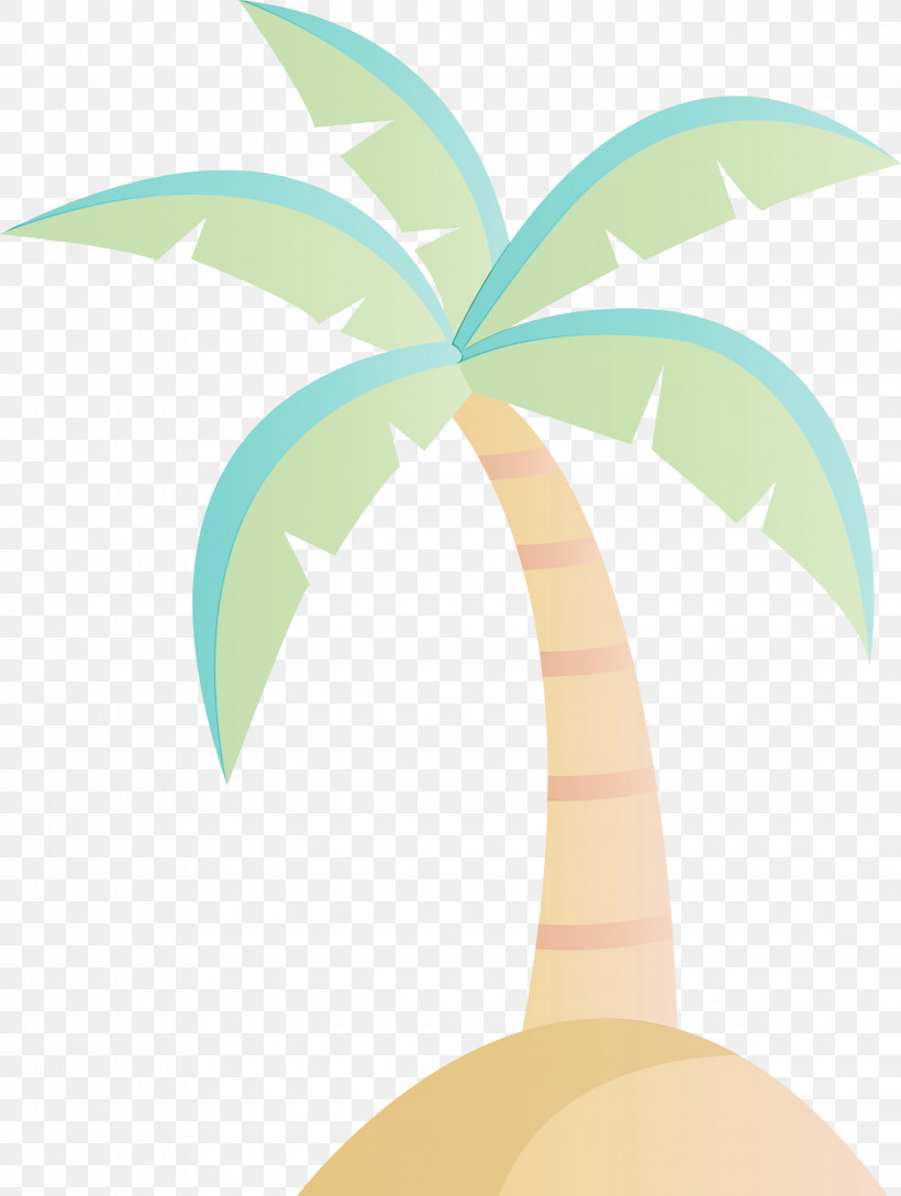 Palm Trees, PNG, 2260x3000px, Watercolor, Biology, Leaf, Meter, Paint Download Free