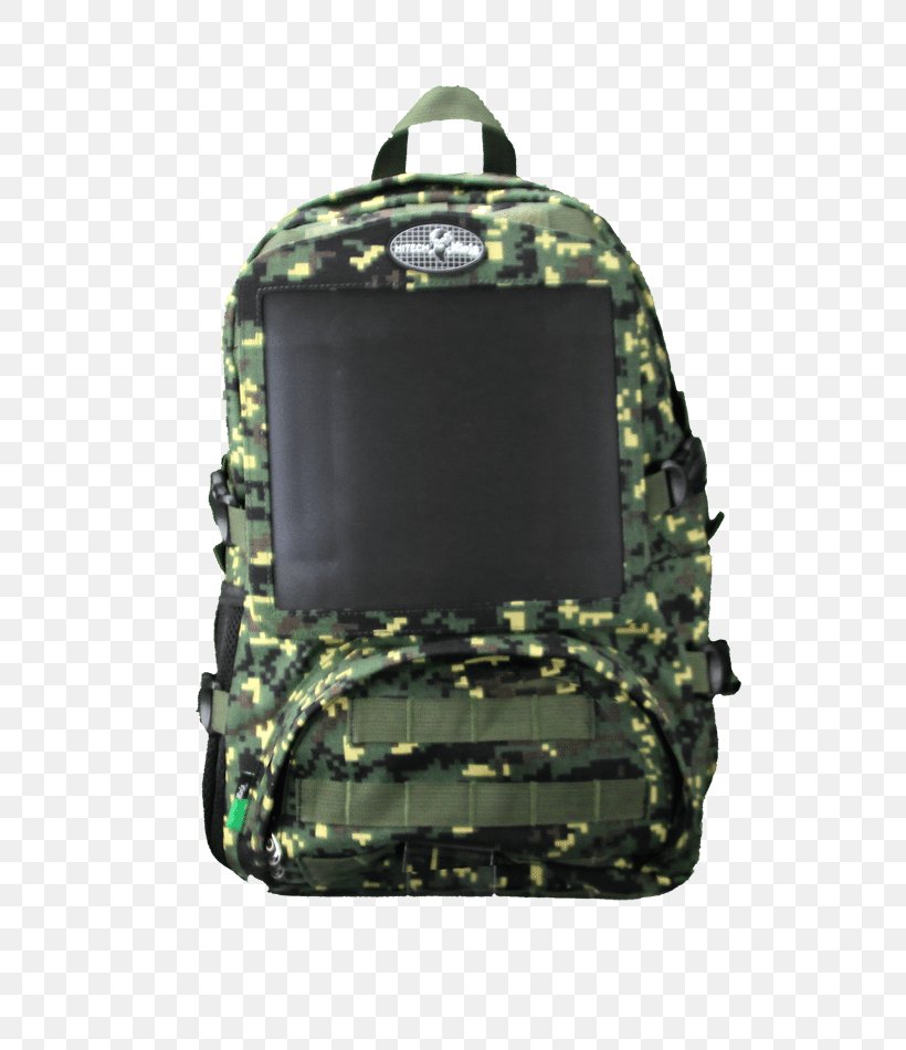 Solar Backpack Solar Panels Solar Charger Bag, PNG, 600x950px, Backpack, Bag, Battery Charger, Camouflage, Digital Green Download Free