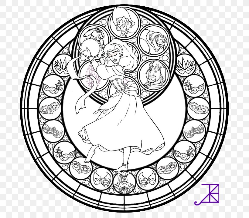 Window Stained Glass Coloring Book, PNG, 720x720px, Watercolor, Cartoon, Flower, Frame, Heart Download Free