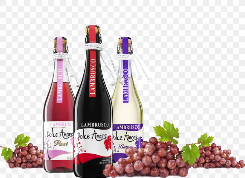Lambrusco Liqueur Sparkling Wine Rosé, PNG, 834x606px, Lambrusco, Bottle, Common Grape Vine, Dessert Wine, Drink Download Free