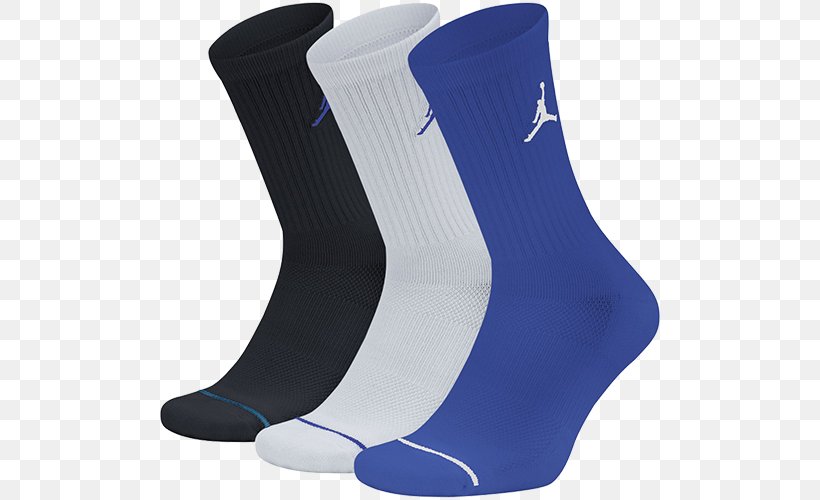 Jumpman Air Jordan Sock Nike Amazon.com, PNG, 500x500px, Jumpman, Air Jordan, Amazoncom, Blue, Brand Download Free