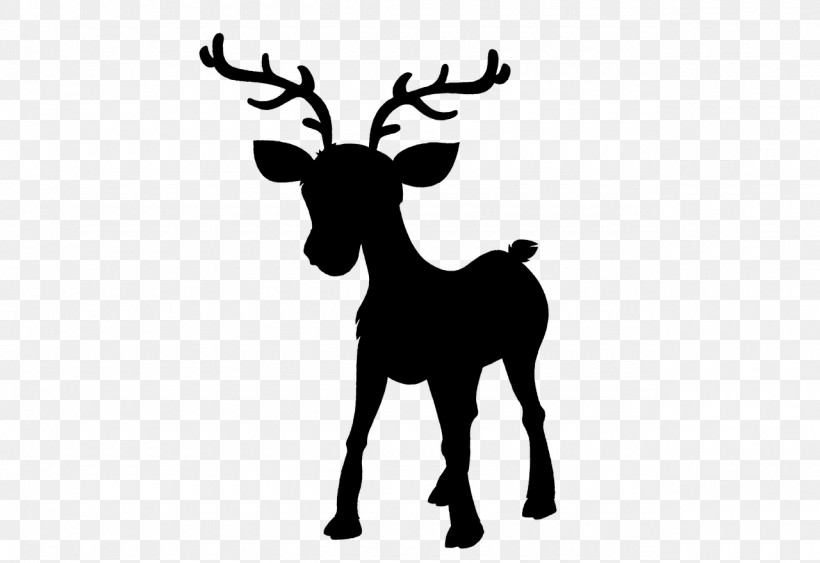 Reindeer, PNG, 1280x880px, Reindeer, Deer, Elk, Head, Silhouette Download Free
