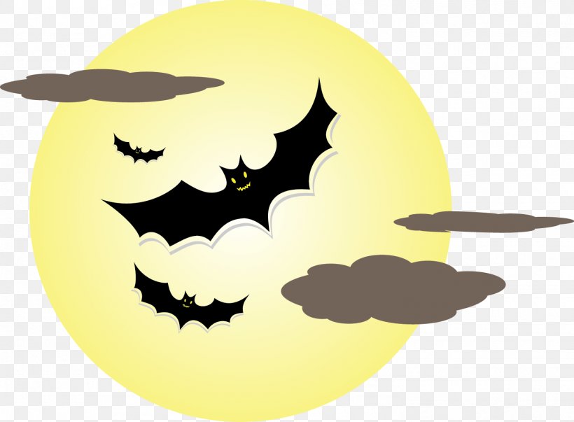 Halloween Cartoon Clip Art, PNG, 1473x1084px, Halloween, Animation, Bat, Cartoon, Flat Design Download Free