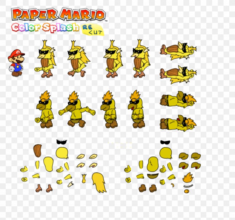 Super Mario RPG Mario Series GameFAQs Animal Paper, PNG, 923x865px, Super Mario Rpg, Animal, Animal Figure, Area, Color Download Free