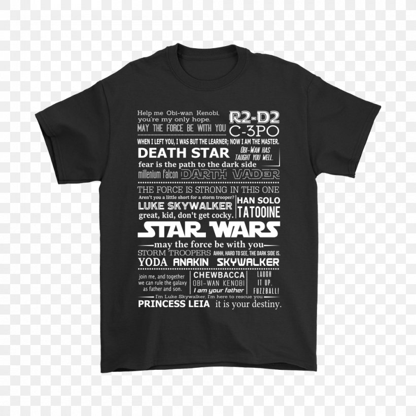 T-shirt Squadra Delta Star Wars Logo Font, PNG, 1000x1000px, Tshirt, Black, Black M, Brand, Logo Download Free