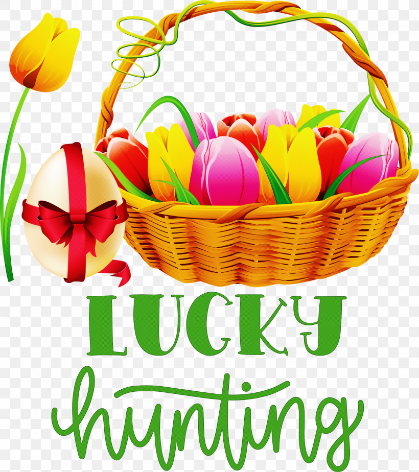 Lucky Hunting Happy Easter Easter Day, PNG, 2661x3000px, Happy Easter, Basket, Cut Flowers, Easter Bunny, Easter Day Download Free