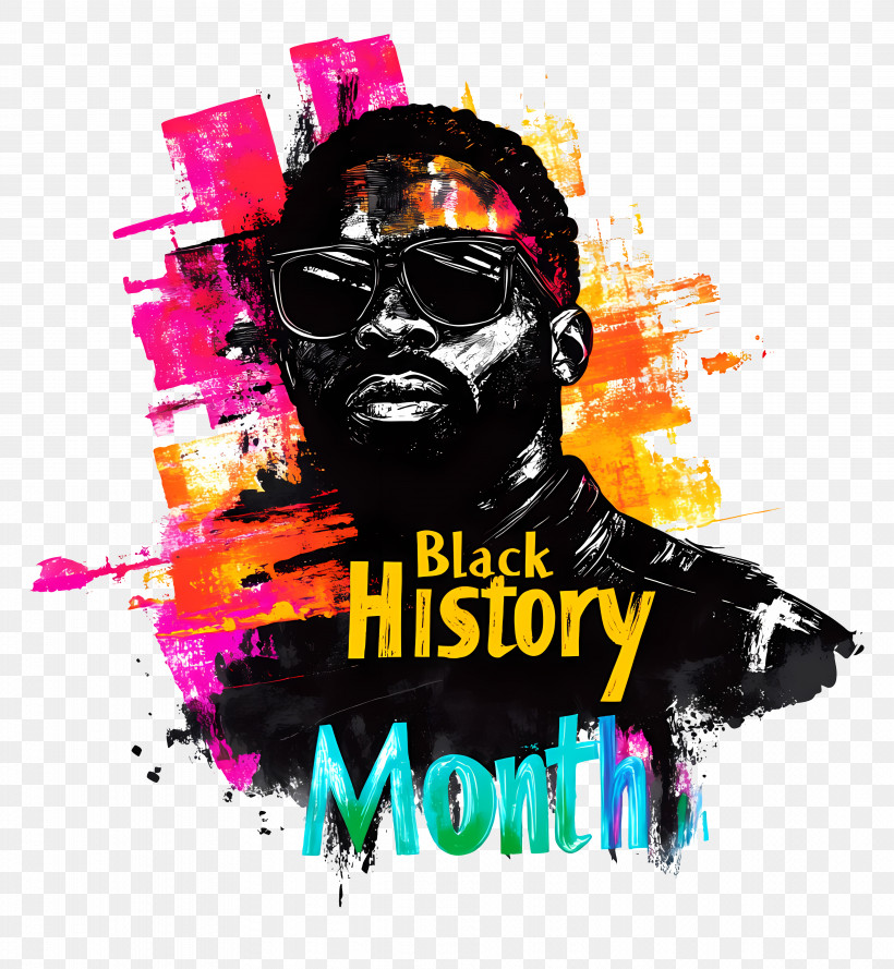 Black History Month - Colorful Black History Month Illustration PNG