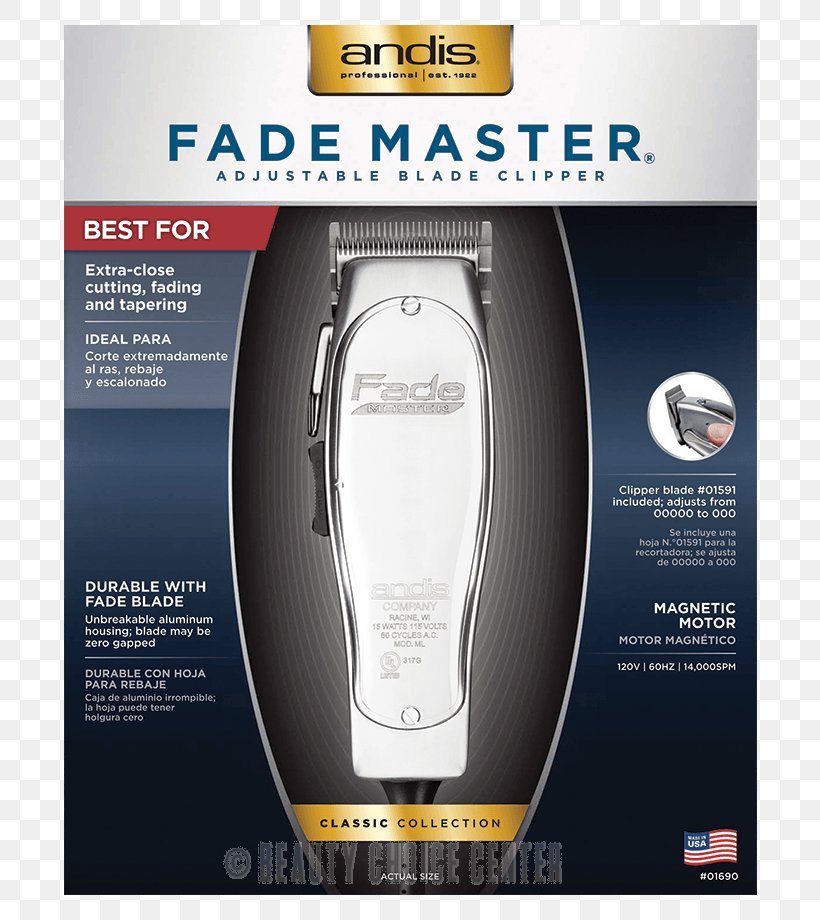 Hair Clipper Andis Master Adjustable Blade Clipper Andis Fade Master Model, PNG, 780x920px, Hair Clipper, Andis, Andis Bgrv, Andis Fade Master, Barber Download Free