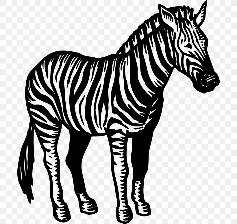 Quagga Zebra Horse Clip Art, PNG, 702x776px, Quagga, Animal, Animal Figure, Black And White, Fauna Download Free