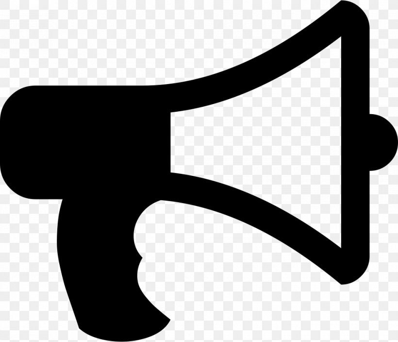 Megaphone Clip Art, PNG, 980x842px, Megaphone, Black, Black And White, Font Awesome, Hand Download Free