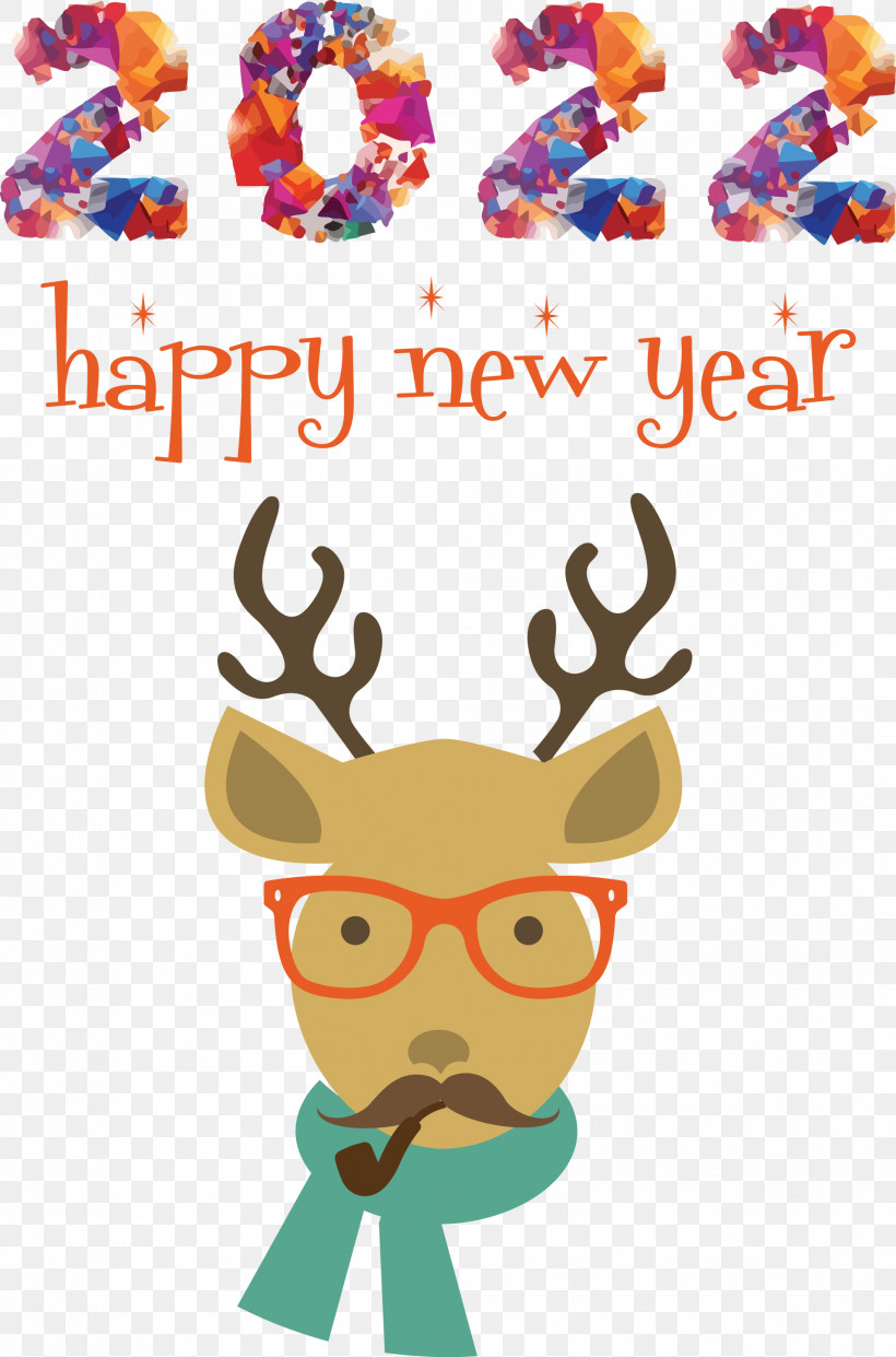 2022 Happy New Year 2022 2022 New Year, PNG, 1982x3000px, Reindeer, Biology, Deer, Meter, Science Download Free