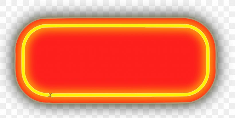 Desktop Wallpaper Clip Art, PNG, 2400x1204px, Neon Sign, Button, Orange, Rectangle, Red Download Free