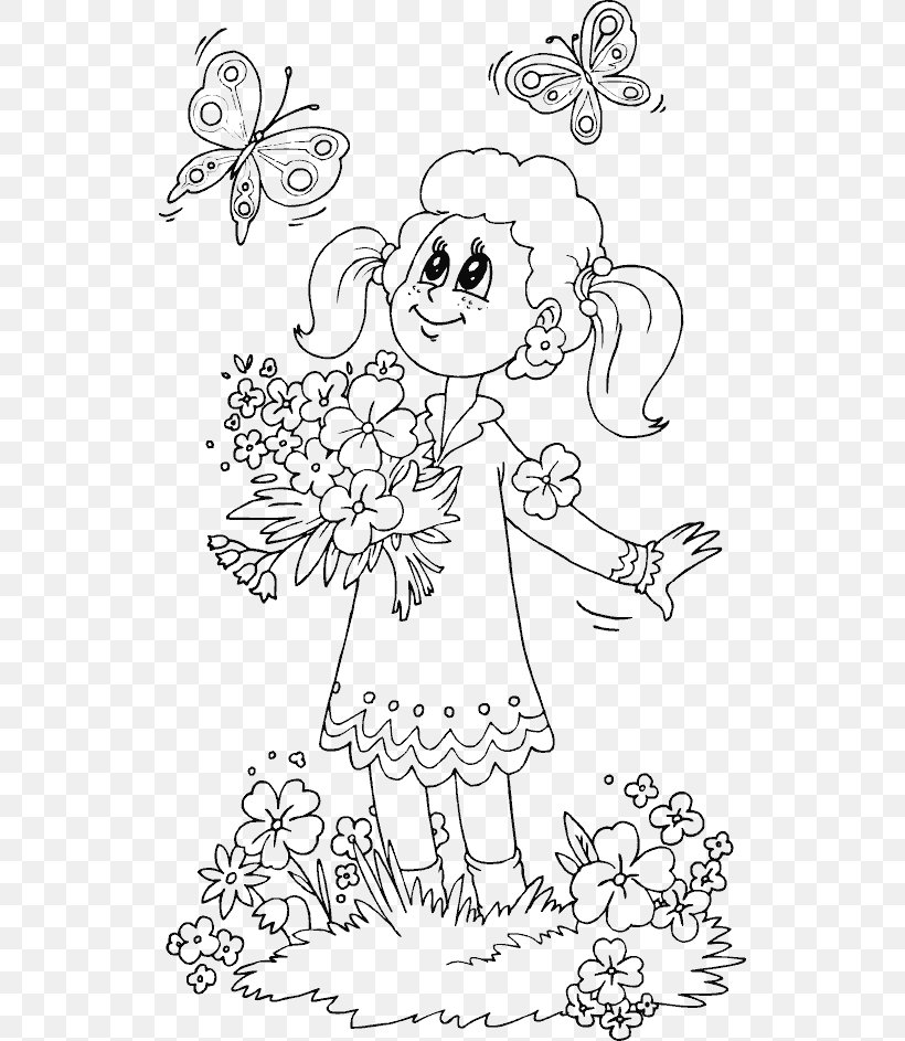 Coloring Book Child Drawing Adult Page, PNG, 532x943px, Watercolor, Cartoon, Flower, Frame, Heart Download Free