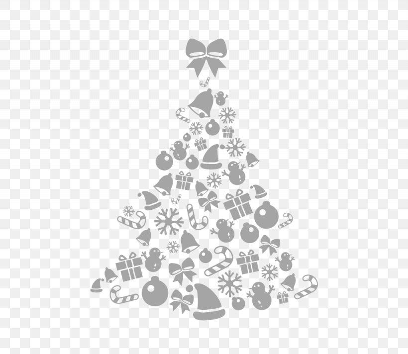 Santa Claus Christmas Tree Sticker, PNG, 1025x891px, Santa Claus, Black And White, Christmas, Christmas Card, Christmas Carol Download Free