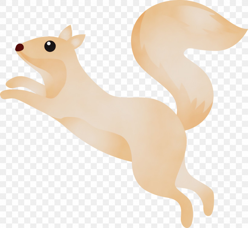 Animal Figure Squirrel Tail Fawn, PNG, 3000x2763px, Watercolor Squirrel, Animal Figure, Fawn, Paint, Squirrel Download Free