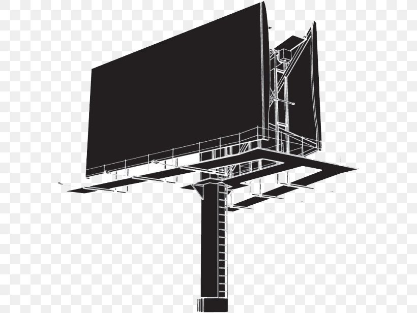 Billboard Clip Art, PNG, 600x616px, Billboard, Advertising, Black And White, Digital Billboard, Monochrome Download Free