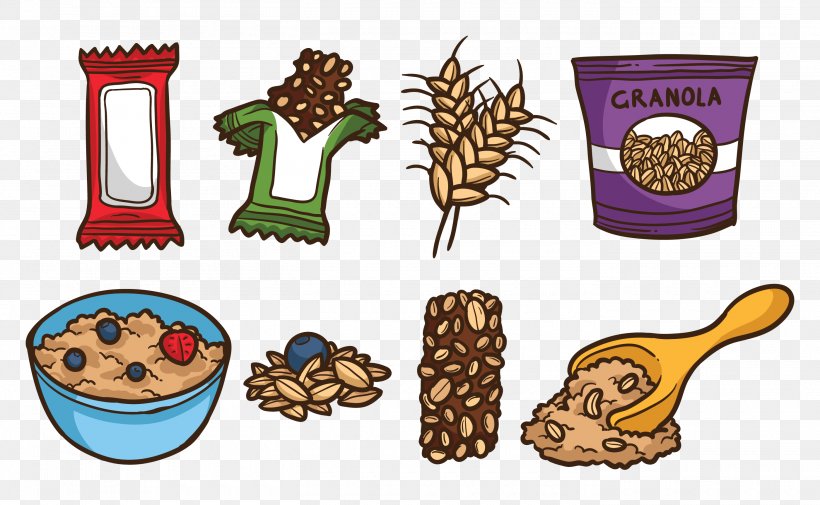 Clip Art Oat Breakfast Cereal Fruit Flapjack, PNG, 2800x1725px, Oat, Breakfast Cereal, Cereal, Commodity, Cuisine Download Free