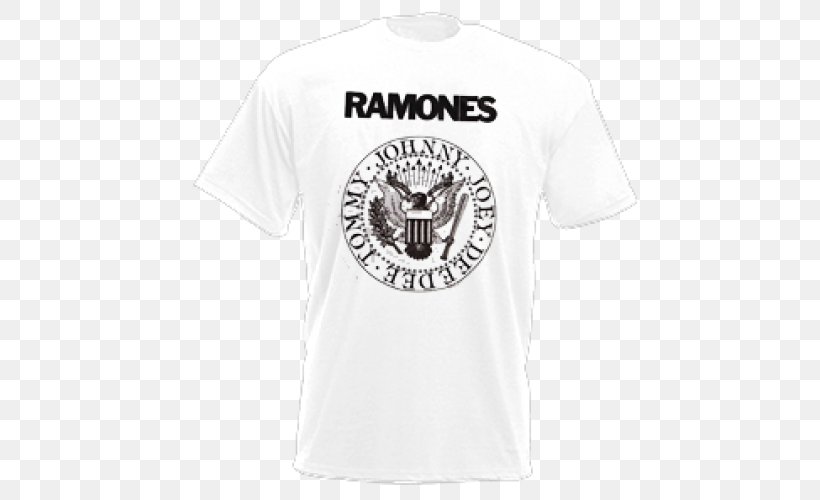 T-shirt Logo Sleeve Ramones Font, PNG, 500x500px, Tshirt, Active Shirt, Art, Brand, Clothing Download Free