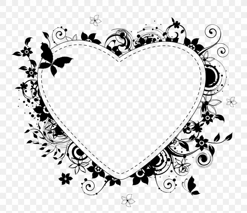 Font Heart Pattern Flower Line Art, PNG, 1280x1104px, Heart, Art, Blackandwhite, Flower, Line Art Download Free
