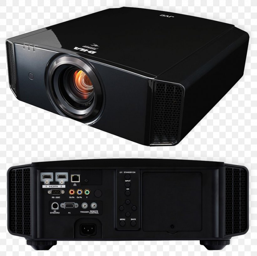 Multimedia Projectors JVC Kenwood Holdings Inc. Home Theater Systems, PNG, 918x913px, 4k Resolution, Projector, Audio Receiver, Electronic Device, Electronics Download Free