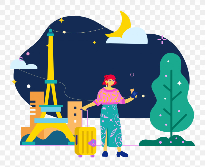 Paris Travel, PNG, 2500x2033px, Paris, Cartoon, Drawing, Painting, Travel Download Free