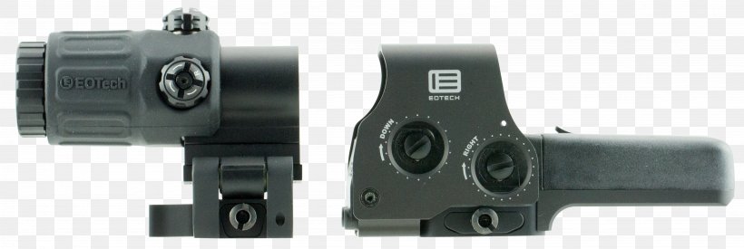 EOTech Red Dot Sight Reflector Sight Firearm, PNG, 4106x1381px, Watercolor, Cartoon, Flower, Frame, Heart Download Free