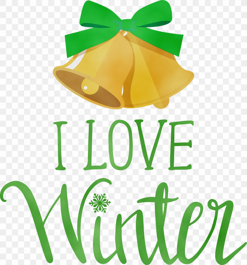 Logo Leaf Yellow Meter Fruit, PNG, 2800x3000px, I Love Winter, Fruit, Leaf, Logo, M Download Free