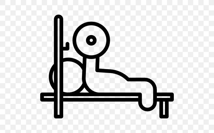 Bench Press Olympic Weightlifting Sport, PNG, 512x512px, Bench Press, Area, Barbell, Bench, Black And White Download Free